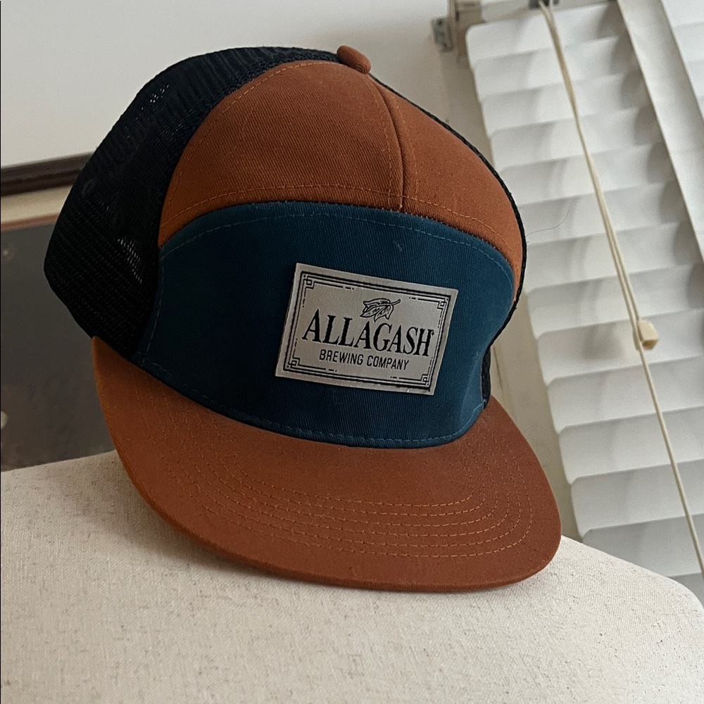 Two-Tone Cap - Brown and Blue